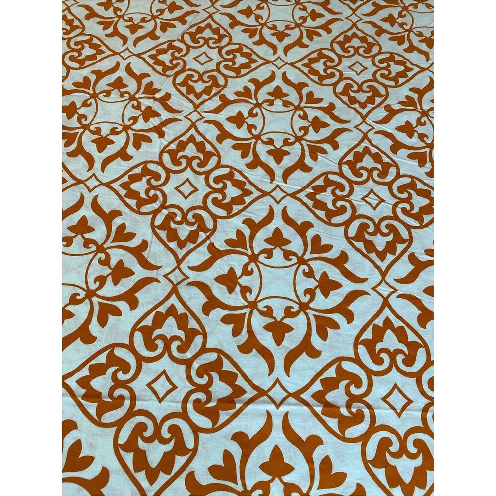 IKEA Orange and White Patterned Duvet Cover - Picture 2 of 6